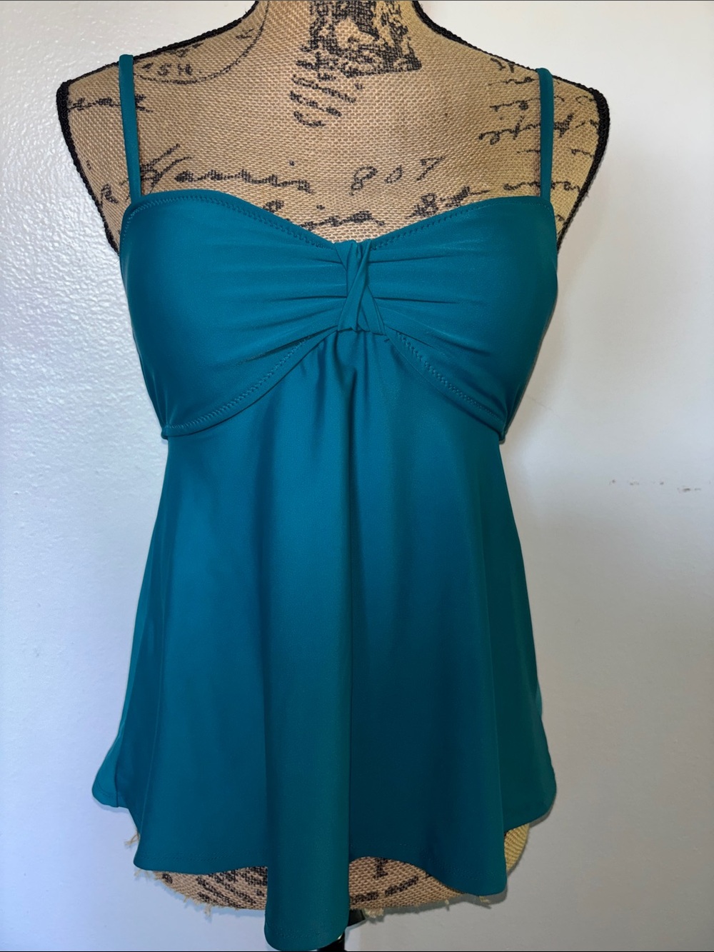 Old Navy Teal Swim Camisole with Twist Front